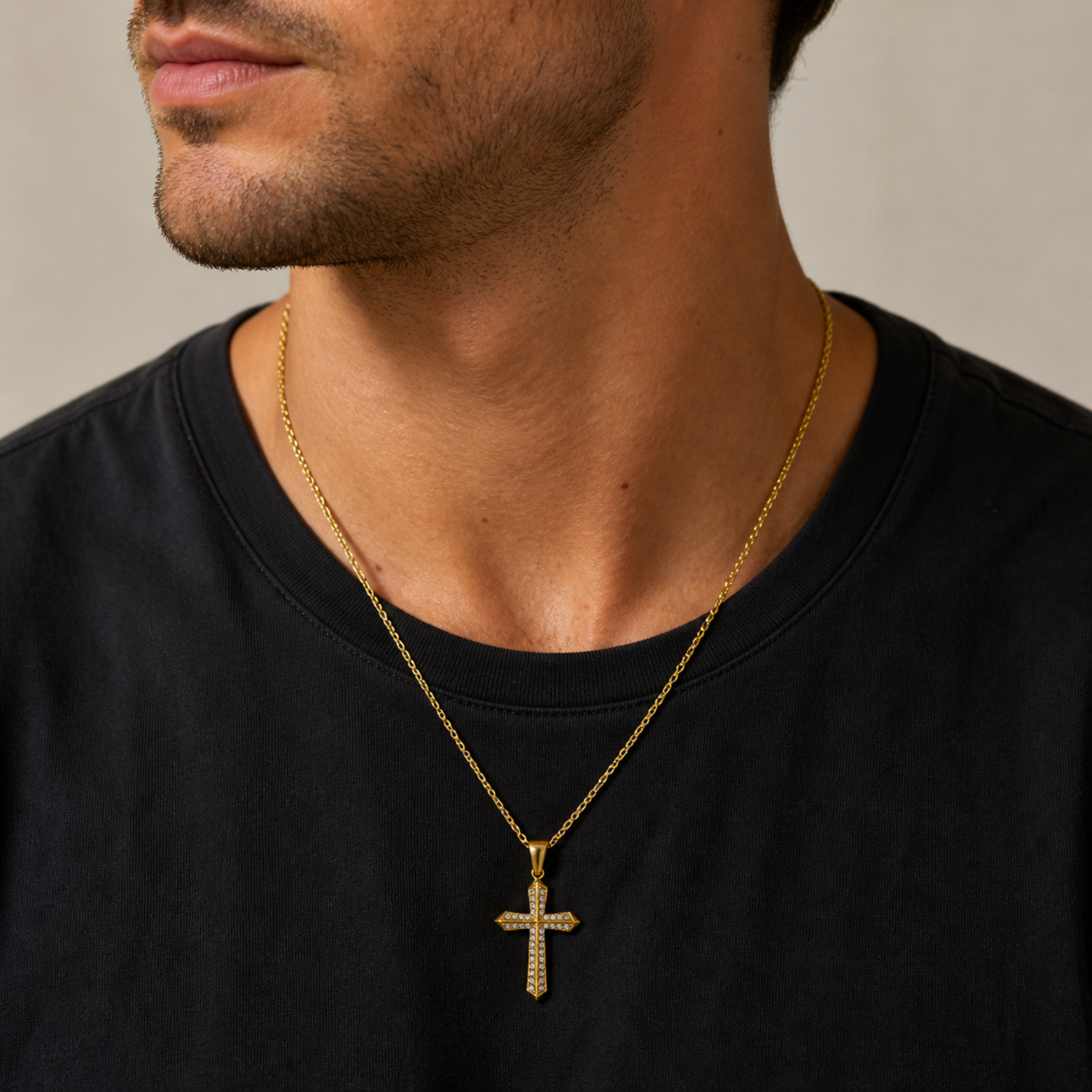 Unisex Bishop Cross Necklace