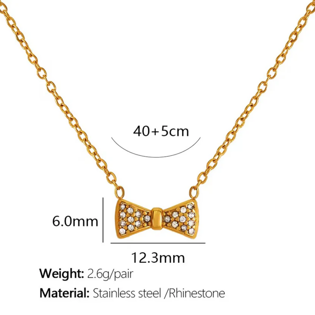 Bow Pendant Necklace