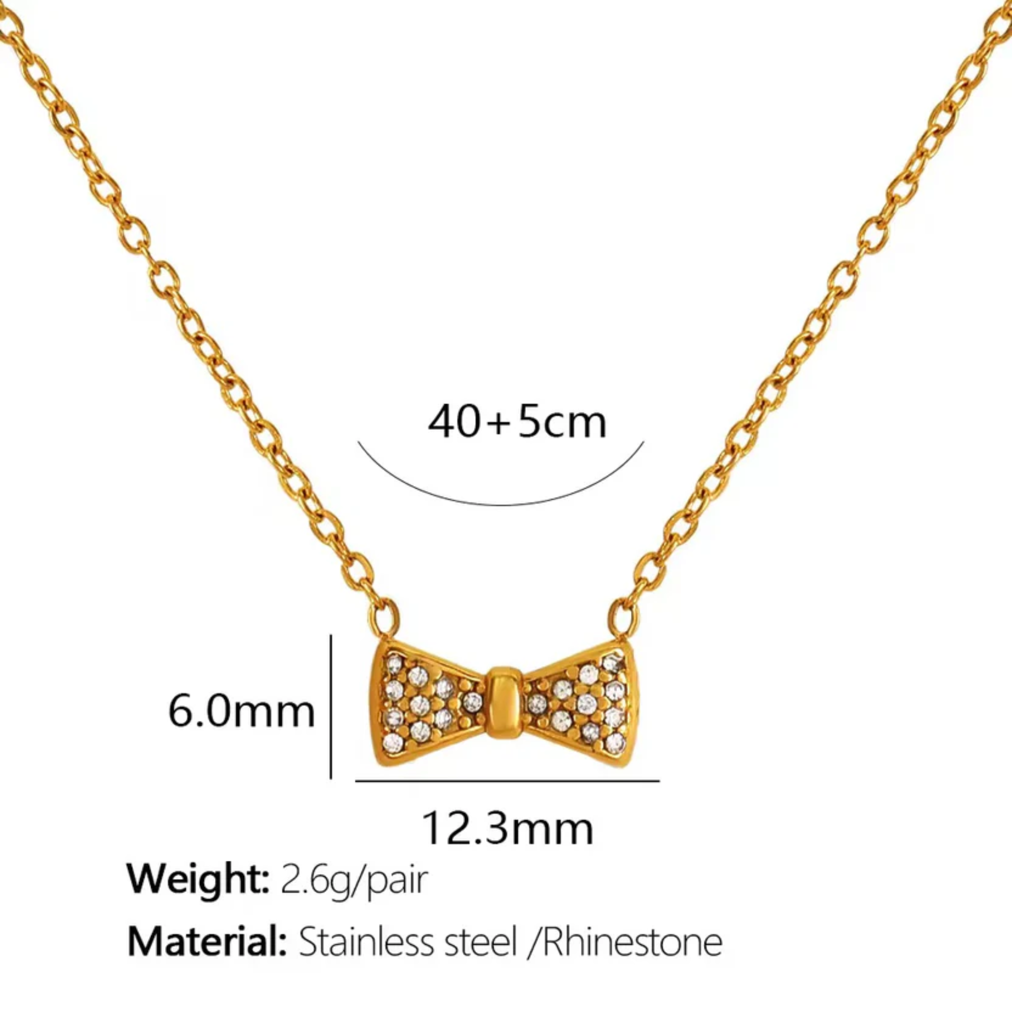 Bow Pendant Necklace