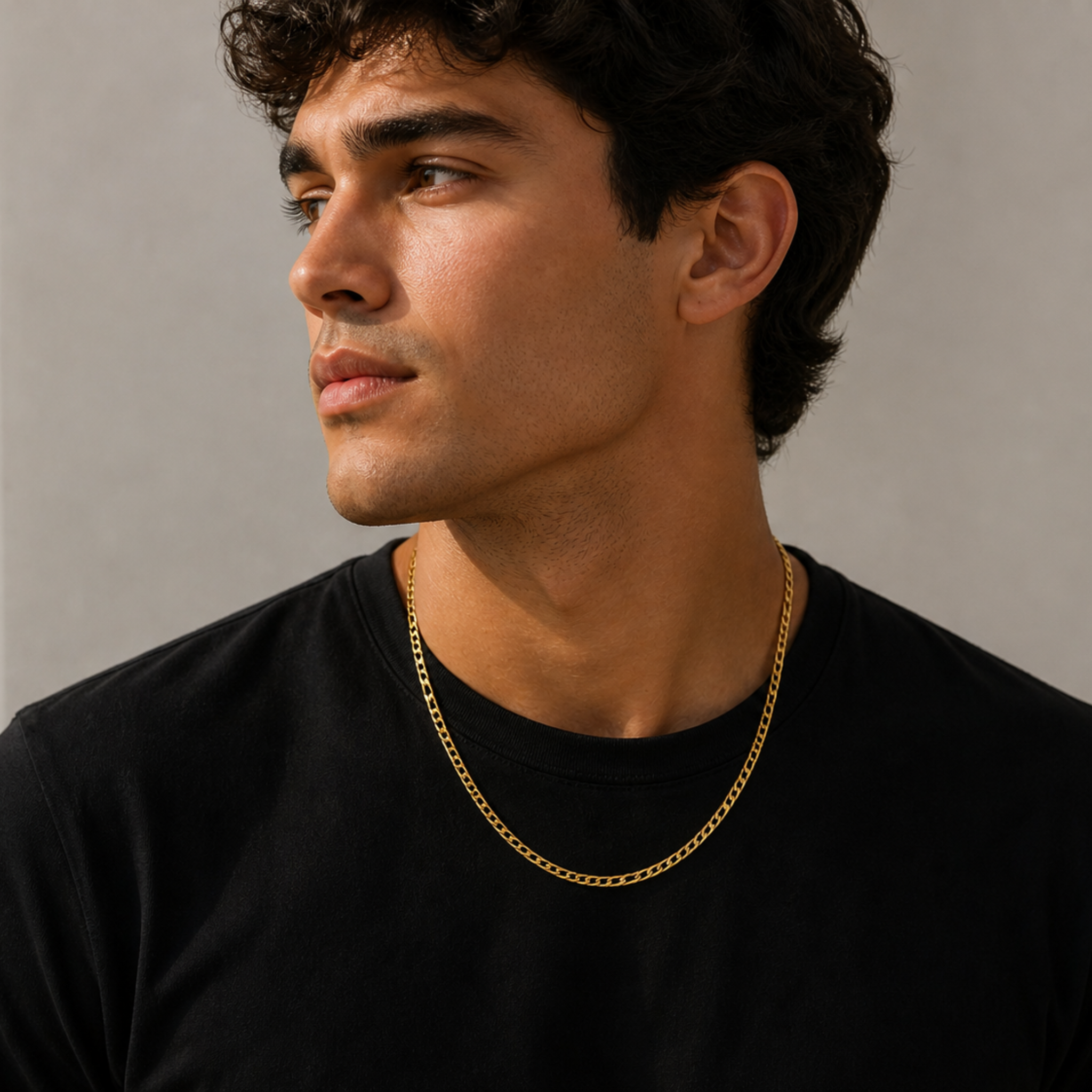 Men’s Figaro Chain (Dual-Link Pattern Chain)