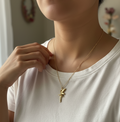 Golden Fairy Pendant Necklace