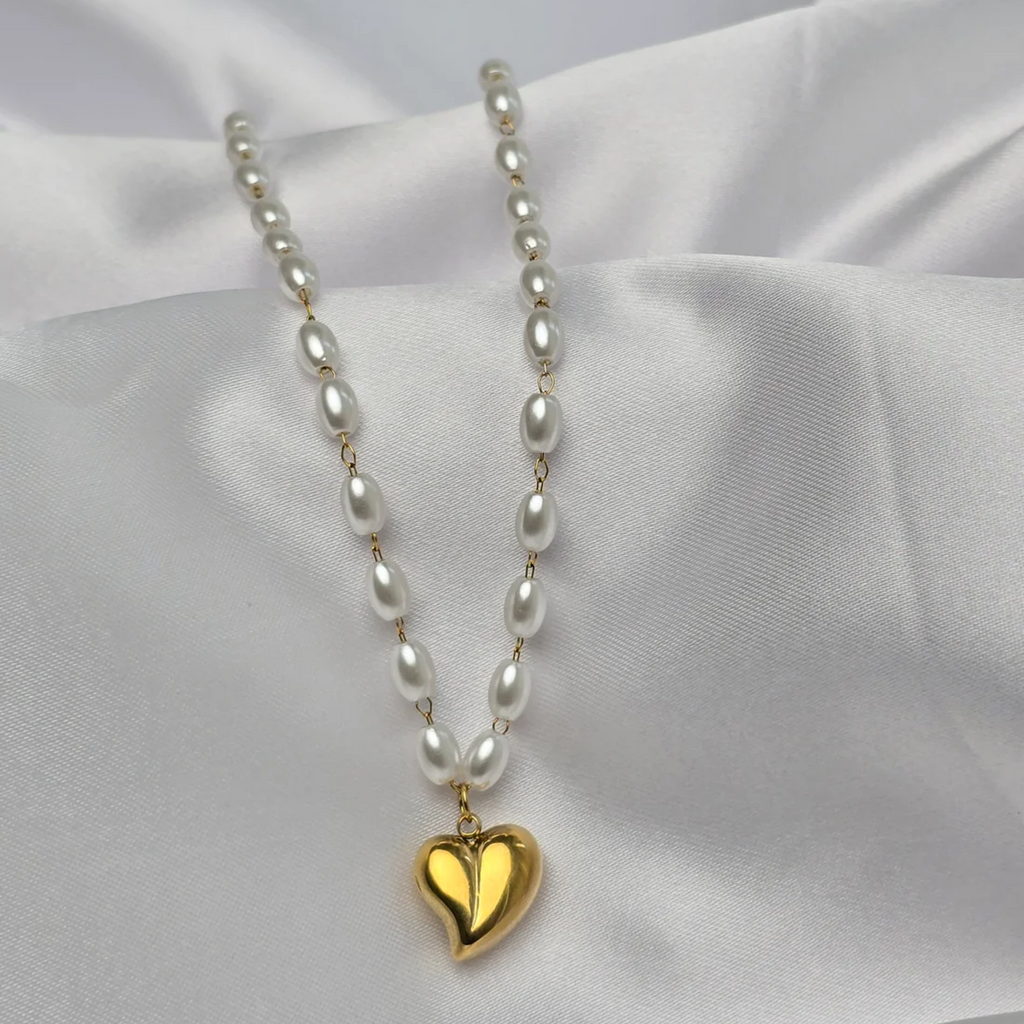 Pearl Heart Necklace