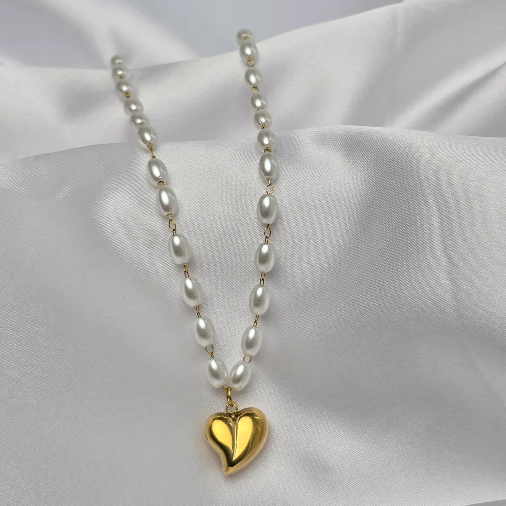 Pearl Heart Necklace