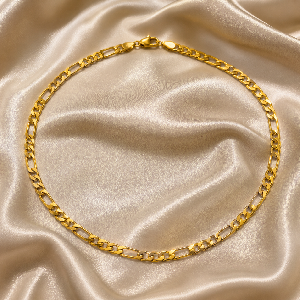 Men’s Figaro Chain (Dual-Link Pattern Chain)