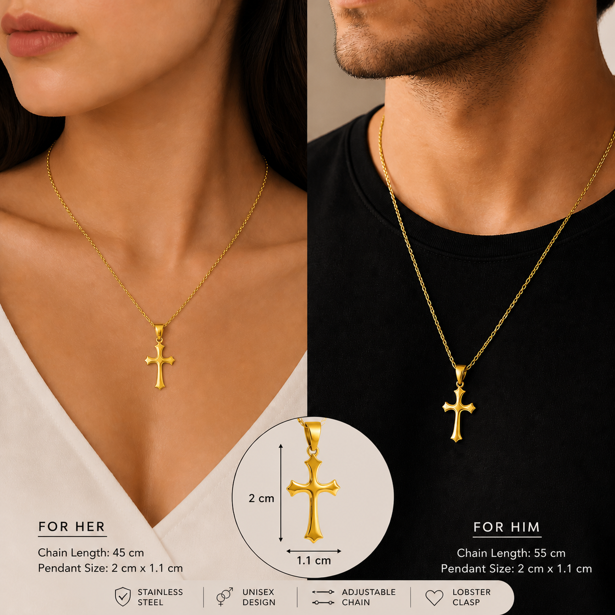 Classic Cross Necklace