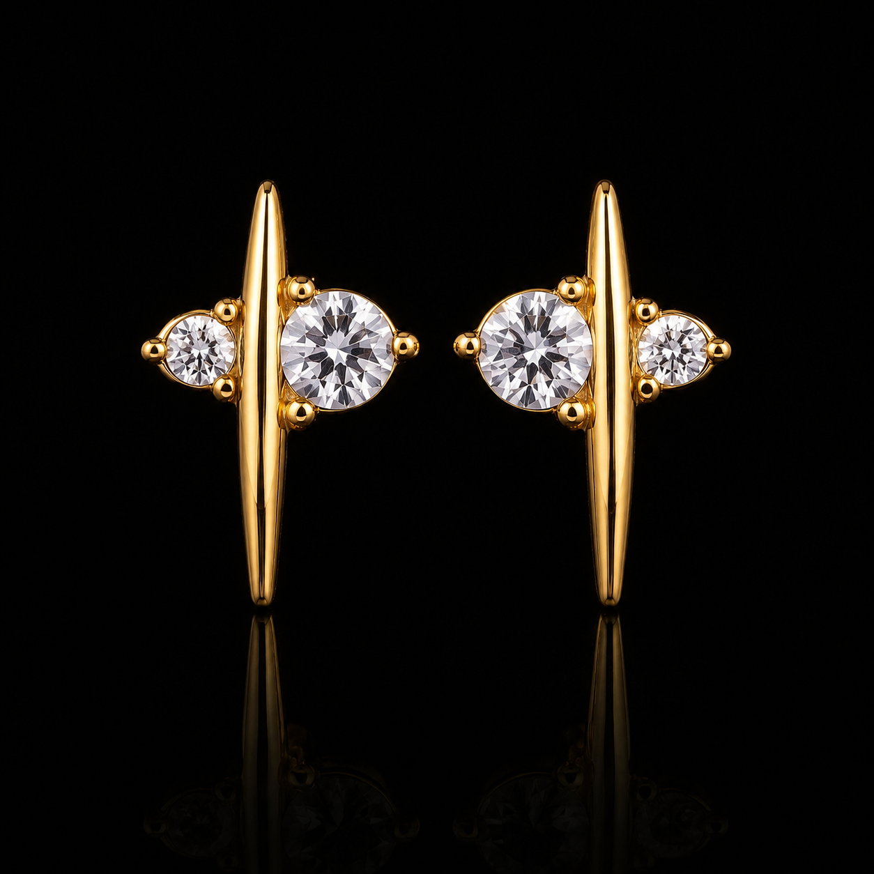 Celestial Spark Stud Earrings