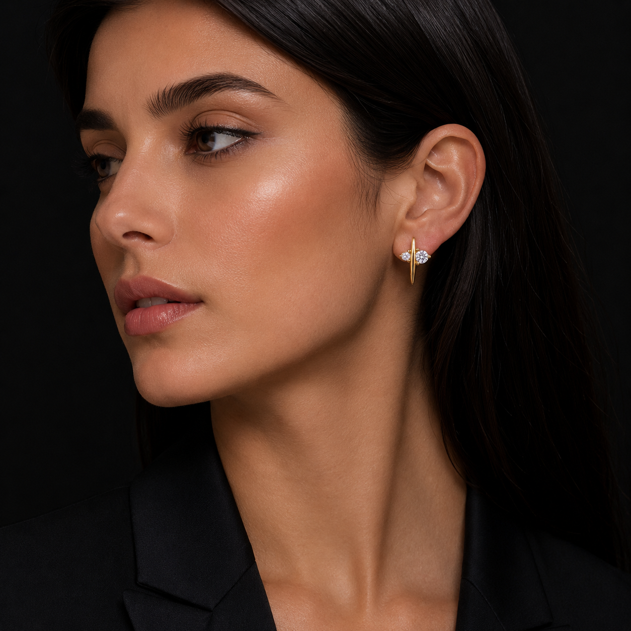 Celestial Spark Stud Earrings